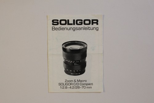 Soligor zoom macro 8 4 - &, 1:2.8-4.2