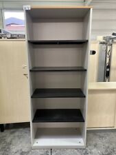 Steelcase Aktenregal 5 Ordnerhöhen 80cm Buche grau