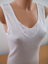 4 Stück Unterhemd Damen weiß