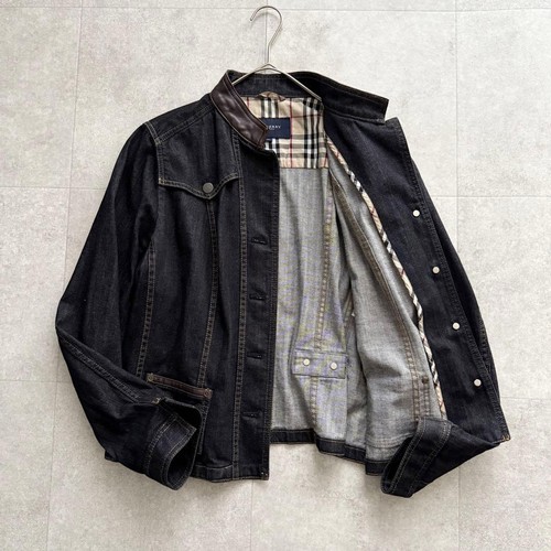 Burberry jeans lederjacke - burberry,