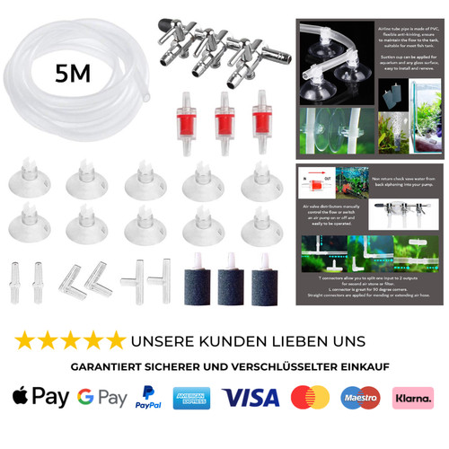 Aquarium luftventil set - aquarium,