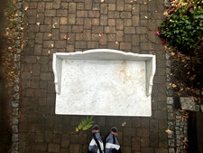 Marmor Waschtischkonsole weiß