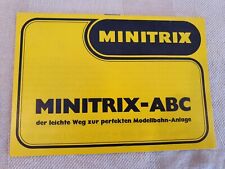 MINITRIX-ABC für Spur N: Ratgeber zum Anlagenbau, 16 Seiten, von 1972, Nr. 9591