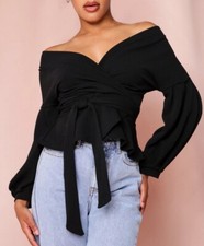 boohoo schulterfreies