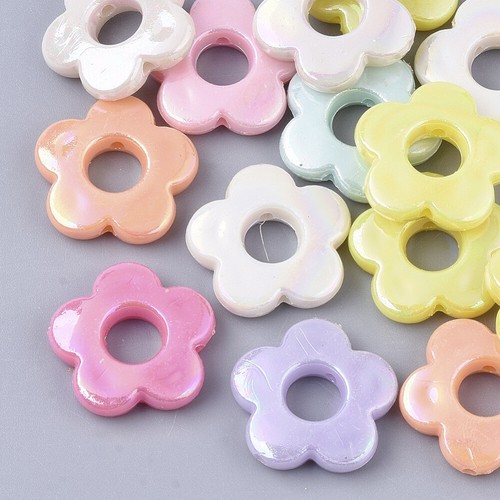 Stück acrylperlen blumen - ,