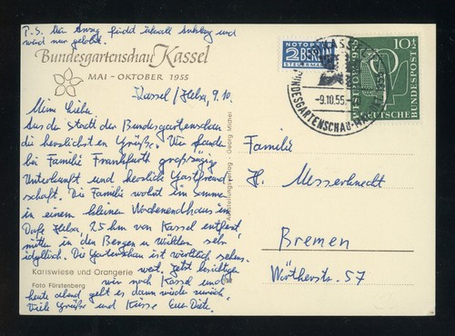 Bund 217 postkarte - nr.217, sst