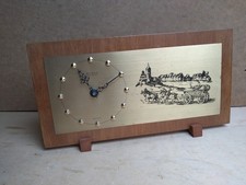 Uhr Weimar electronic Buffetuhr elektrisch Wohnzimmer alt DDR 1982 Deko defekt 