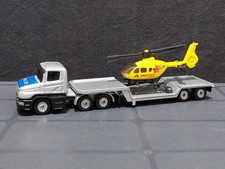 Siku Scania Tieflader Polizei LKW 1610 1611 - Auflieger Truck mit Hubschrauber