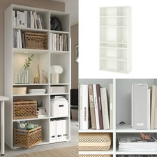 Ikea Vihals Regal mit 10 Böden und Kabelöffnung Top Zustand