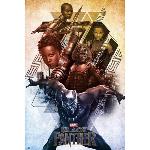 Poster black panther - black,