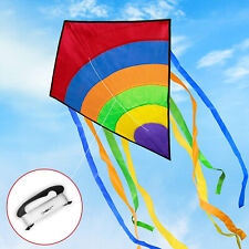 Drachen Bunt Delta Flugdrachen Drachenfliegen Lenkdrachen inkl 80m Drachenschnur