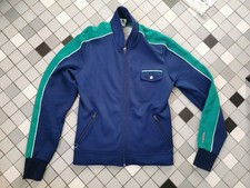 Löffler Jacke Sportjacke, grün blau, Größe S, Vintage Retro