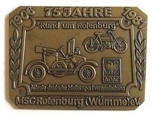 Plakette 75 Jahre MSG