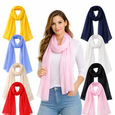 Uni einfarbig Seide Seidentuch