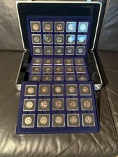 Münzkoffer mit Euro-Münz-Sammlung 5€ + 10€ Sondermünzen incl Blauer Planet