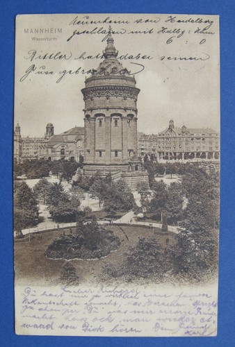 Mannheim wasserturm 1905 - mannheim,