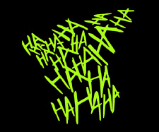 Neon Gelb Aufkleber HAHAHAHA  lachen  Auto Sticker JDM Schocker fun truck Lkw 