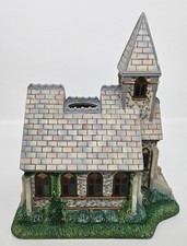 PARTYLITE Porzellan Olde World Village Teelichthaus Weihnachtskirche Kirche