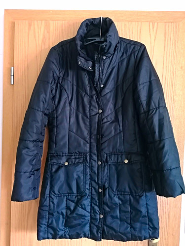 Damen steppmantel schwarz lang - damen,