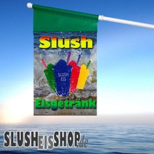 Slusheis Werbe Fahne Grün