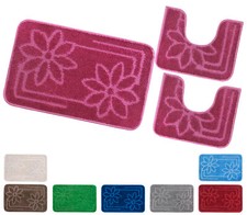 Badteppich Blumen Parure Set