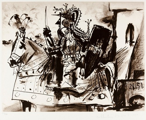 Pablo picasso cavalier en - pablo,