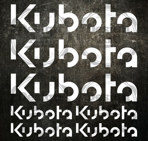 Kubota aufkleber sticker - kubota,