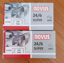 2 x 1000 Tackerklammern / Heftklammern 24/6 Novus Din 7405