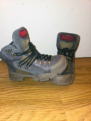 Gucci flashtrek high brown - gucci,