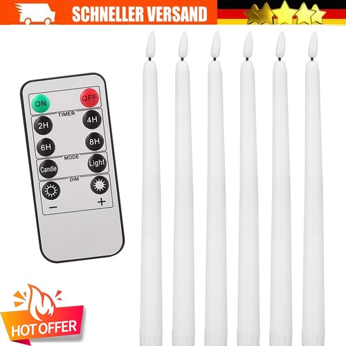 Led stabkerzen flamme - 6*led,