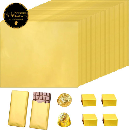 Goldfolie für schokolade - goldfolie,
