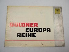 Güldner Europa Reihe Gotland Toledeo Burgund Tessin Spessart Traktor Prospekt