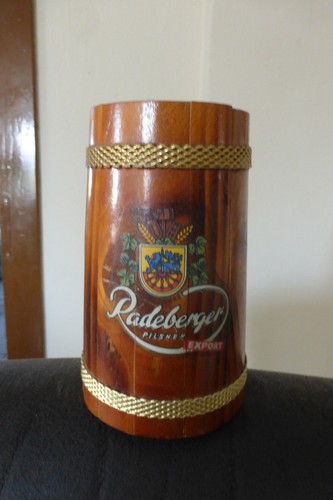 Radeberger bierkrug holzkrug - radeberger,
