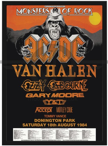 Monsters rock 1984 poster - monsters,