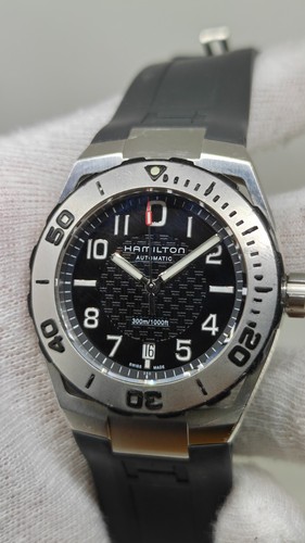 Hamilton khaki navy - navy, sub