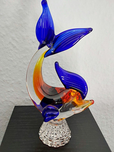 Vintage murano glas fisch - murano,