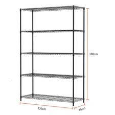MZG Gitter Regal Eisengrau Lagerregal aus Metall Gitterregal 794kg Tragfähigkeit