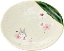 Mein Nachbar Totoro Mino Ware tiefer Teller Sakura Muster Studio Ghibli Neu JP