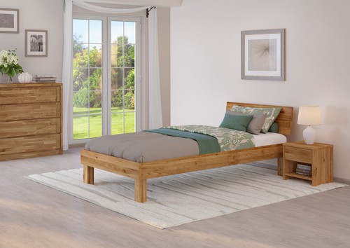 Massivholzbett einzelbett - massivholzbett,