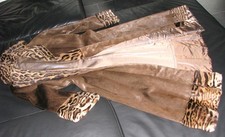 Seidiger Pelzmantel echt Pelz braun Größe S 36-38 wie neu weich wie Seide