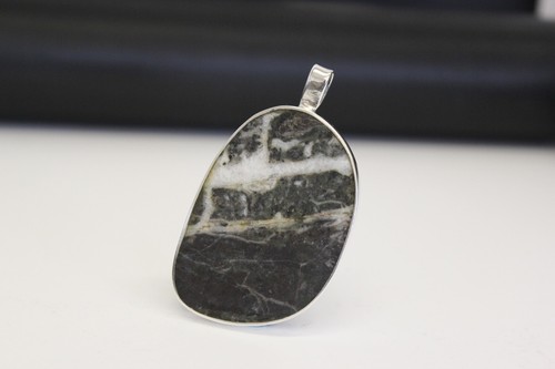 Silber anhänger mit achat - silber,