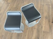 barhocker Lem von Lapalma Edelstahl und Leder 2 Stücke