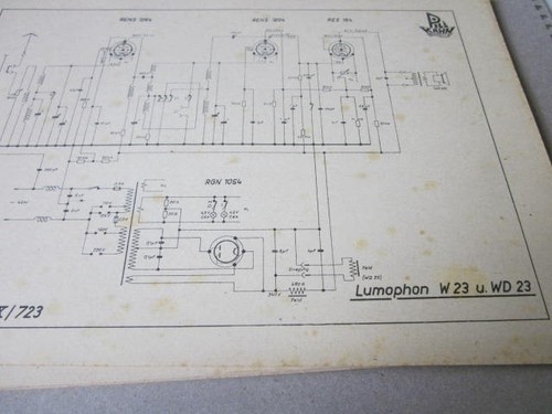 Lumophon und wd 23 - w,