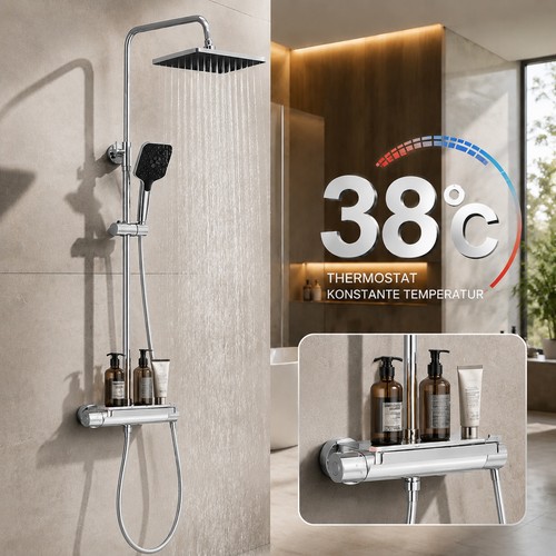 Duschsystem mit thermostat - duschsystem,