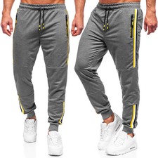 Laufhose Sporthose Jogger Trainingshose Unifarben Men Classic Herren BOLF Motiv 