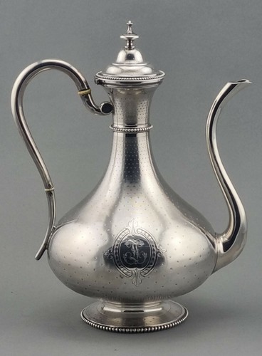 Prunk kaffeekanne 950er silber - kaffeekanne,