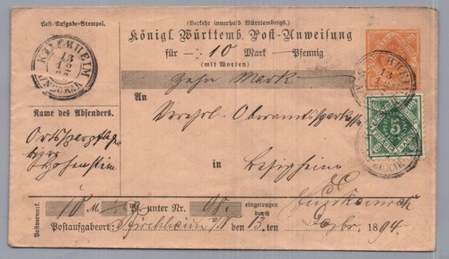 Württemberg ganzsache - württemberg,