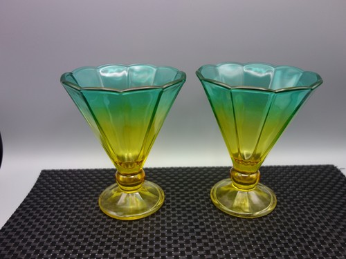 Stück glas schalen - 2, glas-schalen