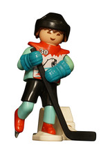 Playmobil Eishockey Team Figur Spieler Torwart Schläger Eis Stadion