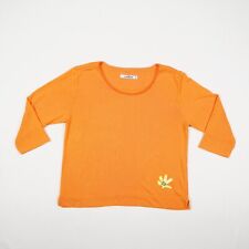 CARAMASOV Damen T-Shirt Gr. M orange Oberteil 3/4 Ärmel Shirt Top Rundhals Shirt